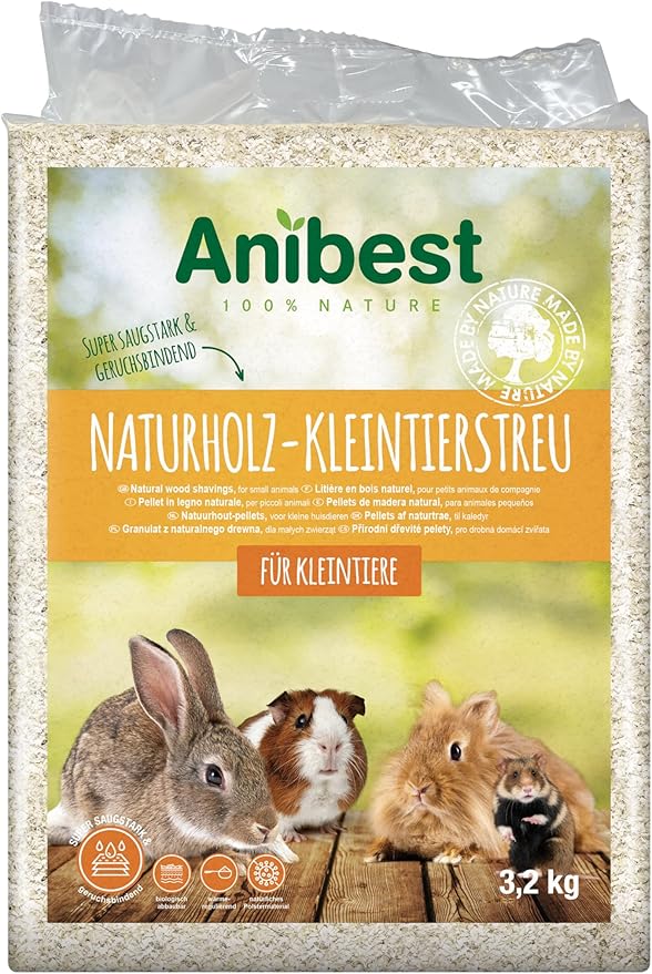 Lettiera per Criceti e altri piccoli Animali in Legno Naturale